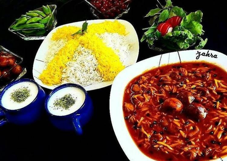 خورش خلال با مرغ